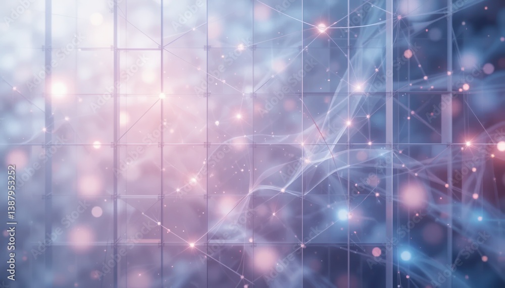 Poster dynamic abstract light patterns digital space visual background technology close-up creative design 