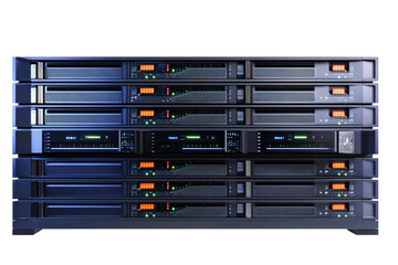 Server Room Showcase on transparent background