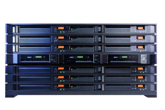 Server Room Showcase on transparent background