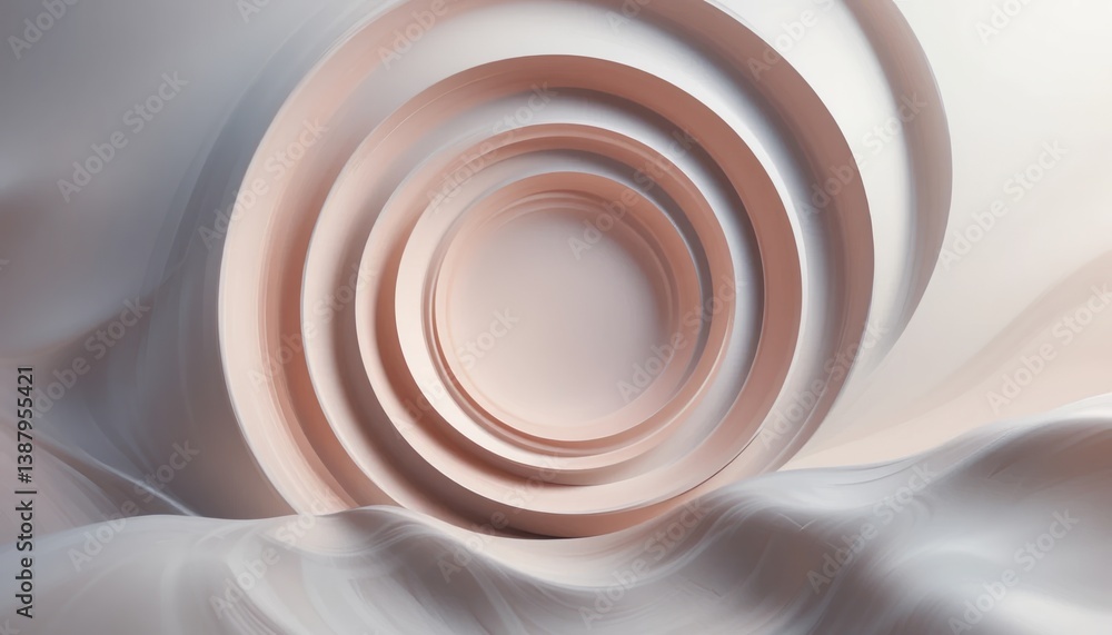 Poster dynamic abstract design in a minimalist environment digital art soft textures modern concepts artist