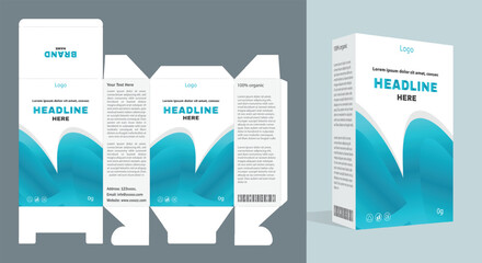 Box Design, packaging template for product vector design illustration.