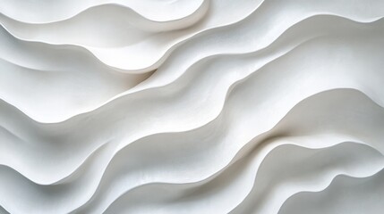 Fototapeta premium Abstract fluid white