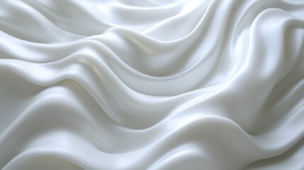 Fototapeta premium Abstract fluid white