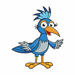 cartoon bird with a bird