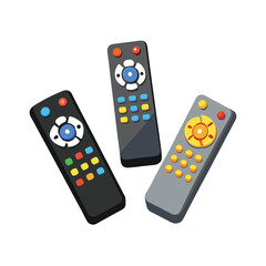 TV remote control vector art illustration 