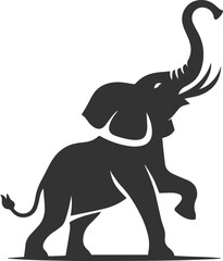 Silhouette vector of a elephant