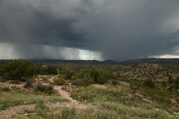 Rain in the desert