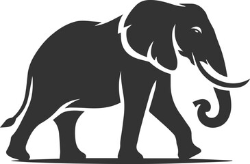 Silhouette vector of a elephant