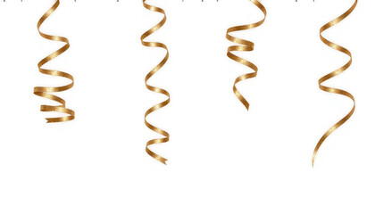 party streamers isolated on white