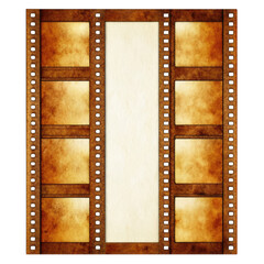 Vintage Film Reel: Old Movie Background isolated on transparent background
