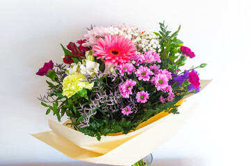 Beautiful bouquet of flowers. Bouquet of fresh flowers.