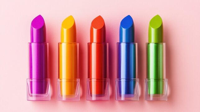 Labiales de colores brillantes
