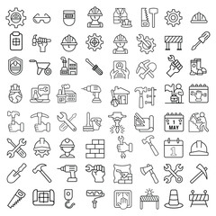 Art & Illustration Collection of Labor Day themed illustrations and icons, labor day all elements icon set