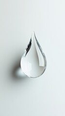 Gota de agua en fondo claro