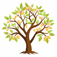 Fototapeta premium autumn tree vector