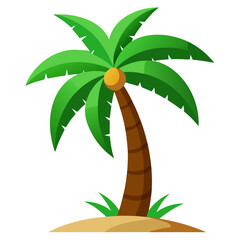 vector illustration of palm tree