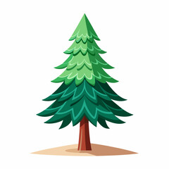 christmas tree vector illustration