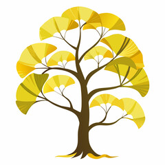Obraz premium autumn tree vector