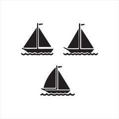 set of sailing ships