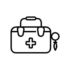 Icon of a doctorchest / first aid kit