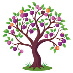 Obraz premium abstract tree with flowers