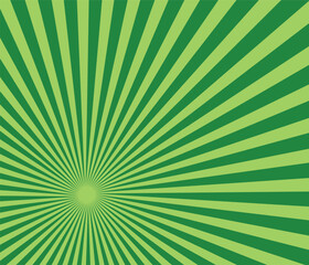 Green Sunburst Pattern Background. comic background raster gradient halftone