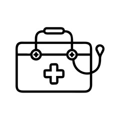 Icon of a doctorchest / first aid kit