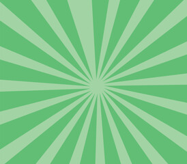 Green Sunburst Pattern Background.
