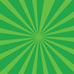 Green Sunburst Pattern Background.