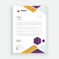 135. Professional Corporate Letterhead pad Layout Template.