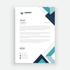 154. Professional Corporate Letterhead pad Layout Template.