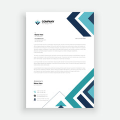 156. Professional Corporate Letterhead pad Layout Template.