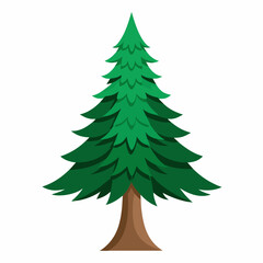 christmas tree isolated on white