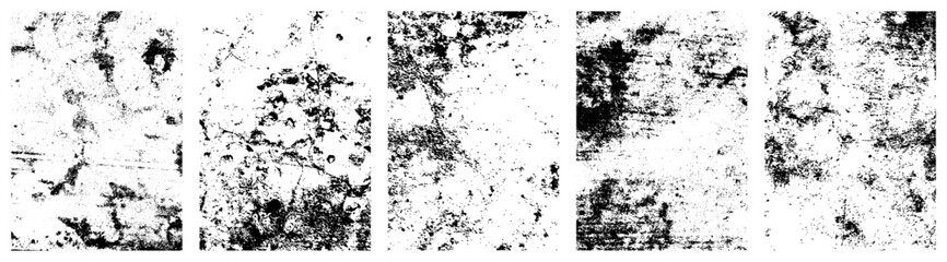 Fototapeta premium wall texture grunge set. Cement, concrete, plaster wall. Vintage grunge vector backgrounds for graphics designer.Simply Place illustration over any Object to Create grungy Effect.