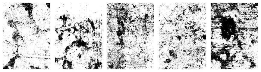 wall texture grunge set. Cement, concrete, plaster wall. Vintage grunge vector backgrounds for graphics designer.Simply Place illustration over any Object to Create grungy Effect.