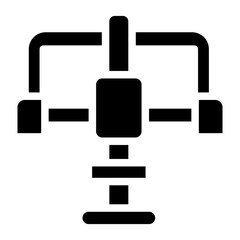 Obraz premium Gymnasium line icon