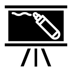 Whiteboard line icon