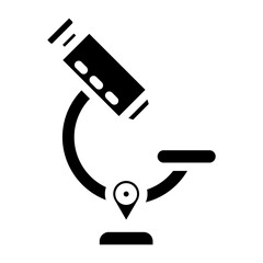 Microscope line icon