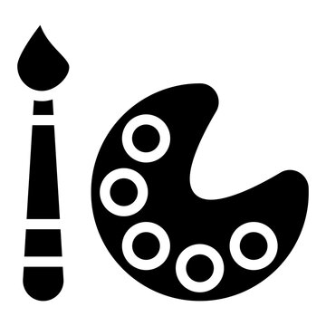 recommend clip art: Paint Palette line icon
