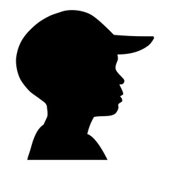 silhouette von einem kind kopf als svg vektor datei  © sh99