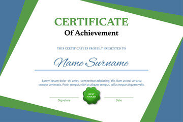 Simple employee of the month certificate