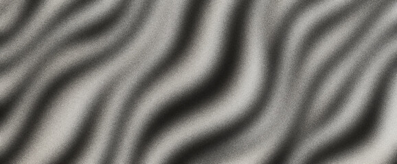 Ripple wave patterns in monochrome tones layered over a smooth noise gradient texture form a minimalist abstract background