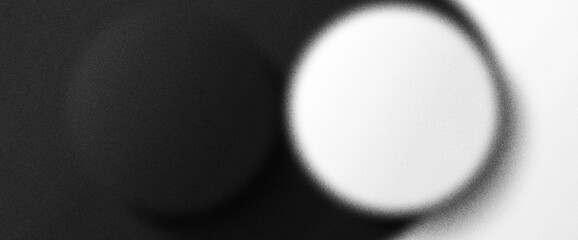 Soft black and white gradient with abstract noise and circle composition for clean digital minimal textured design