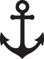 Cross and anchor illustration image flat style © Digital