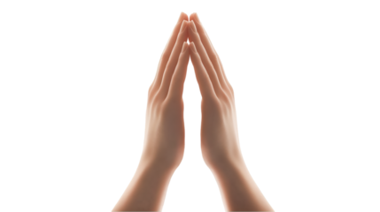 Hands clasped in prayer peaceful devotion hope faith spirituality