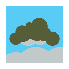 vector illustration of cloud