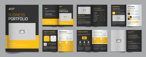 Business brochure template layout design minimal brochure template design,  portfolio, proposal