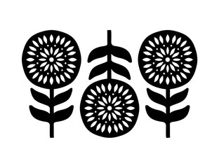 vector illustration of an abstract background with flowers