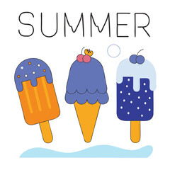 Ice Cream Vector Pack – Smiling Cartoon Cones & Popsicles