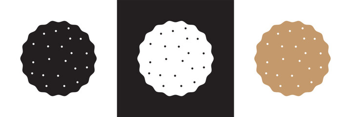 Bakery icon .  Vector for websites, mobile interfaces, presentations, banner, visual branding etc. Vector illustration. isolated on white and black background. EPS 10